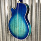 Takamine TSP178AC SBB Thinline Acoustic Electric Flame Blue Burst & Case Japan #0447 Used