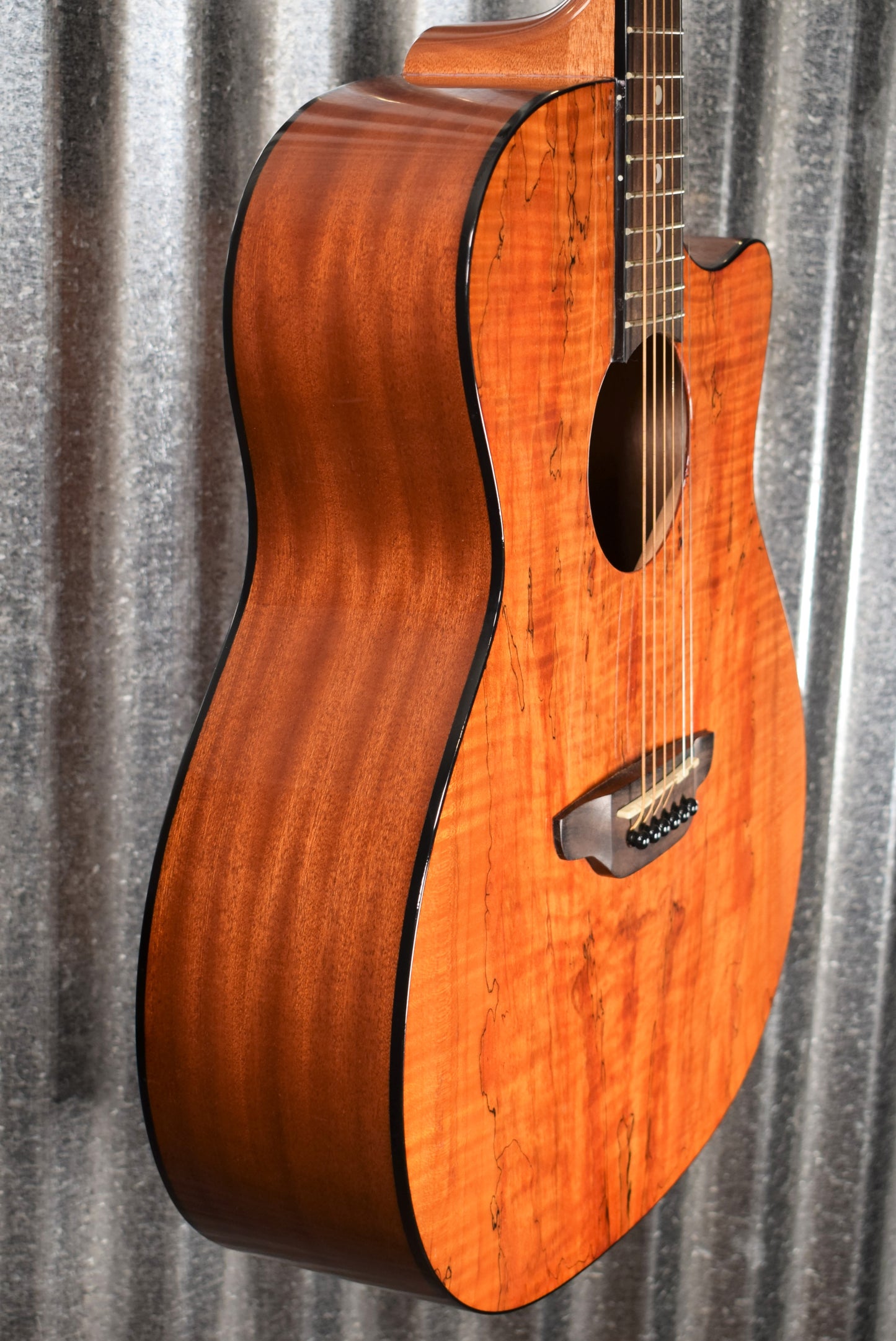 Luna Gypsy Exotic Spalt Natural Gloss Acoustic Guitar #1870 Used