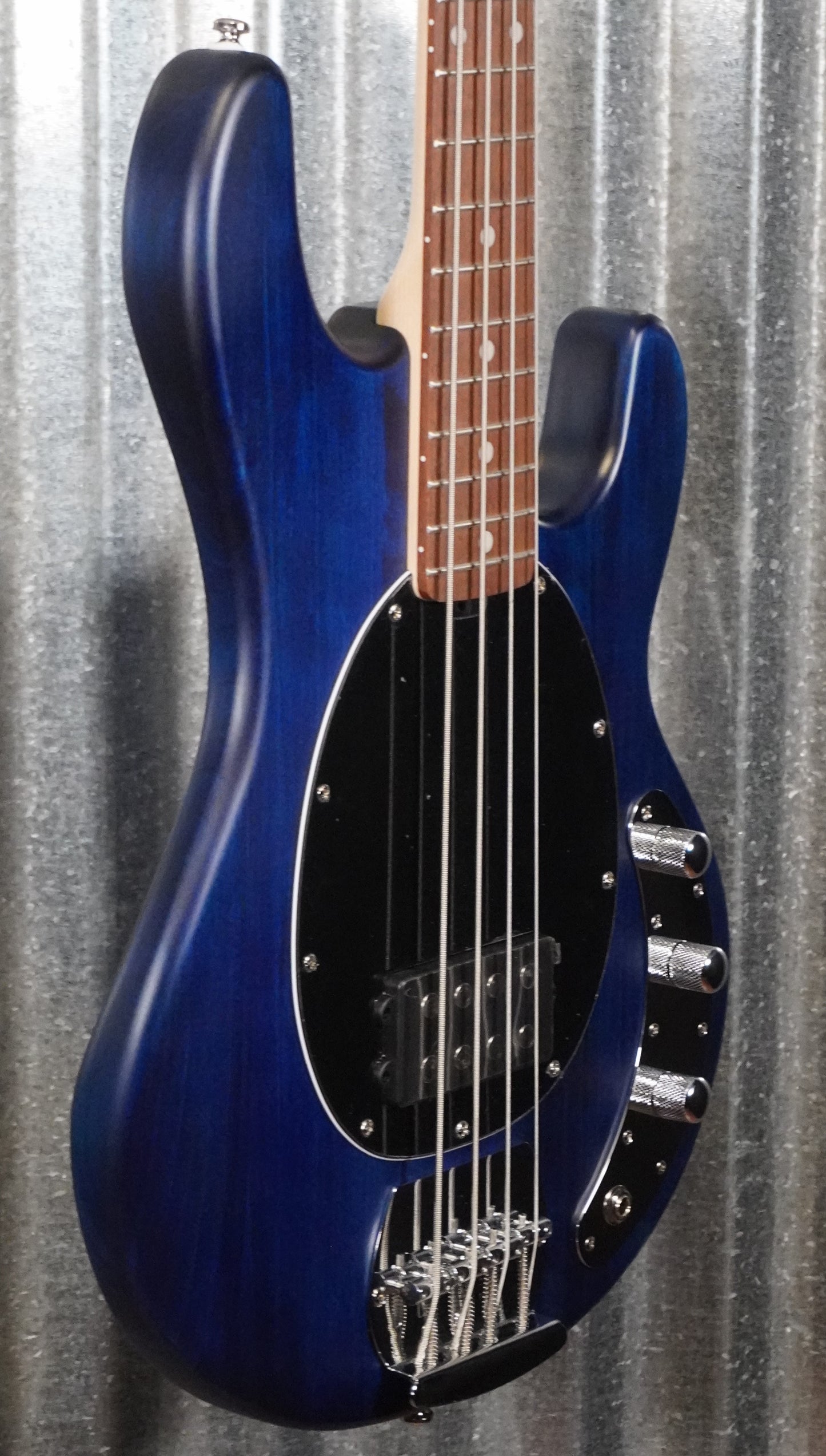 Sterling by Music Man Stingray 4 String Bass Trans Blue Satin Bass RAY4-TBLS-R1 #3935