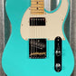 G&L USA  ASAT Classic Bluesboy Turquoise Maple Satin Neck Guitar & Case #2083