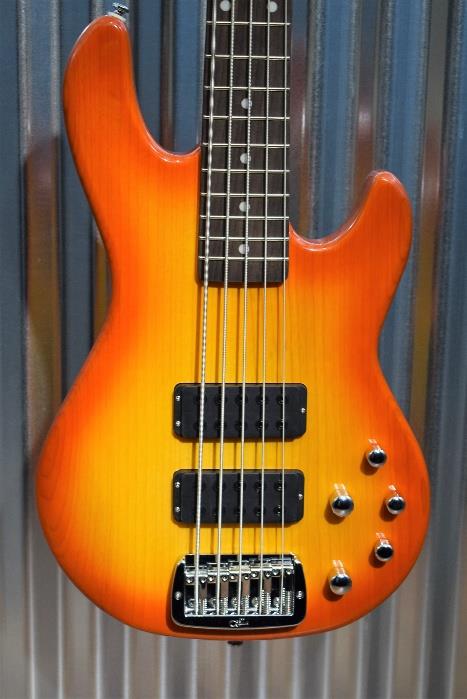 G&L Tribute M-2500 5 String Electric Bass Honeyburst  M2500 #2111