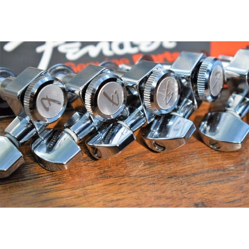 Fender Locking Tuners Chrome PN 0990818100 Tuning Machine 6 In Line Set Used