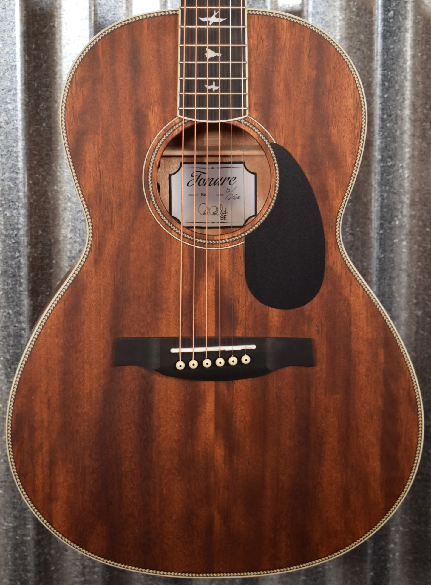 PRS Paul Reed Smith SE Parlor Vintage Mahogany Acoustic Electric Guitar & Bag #6209
