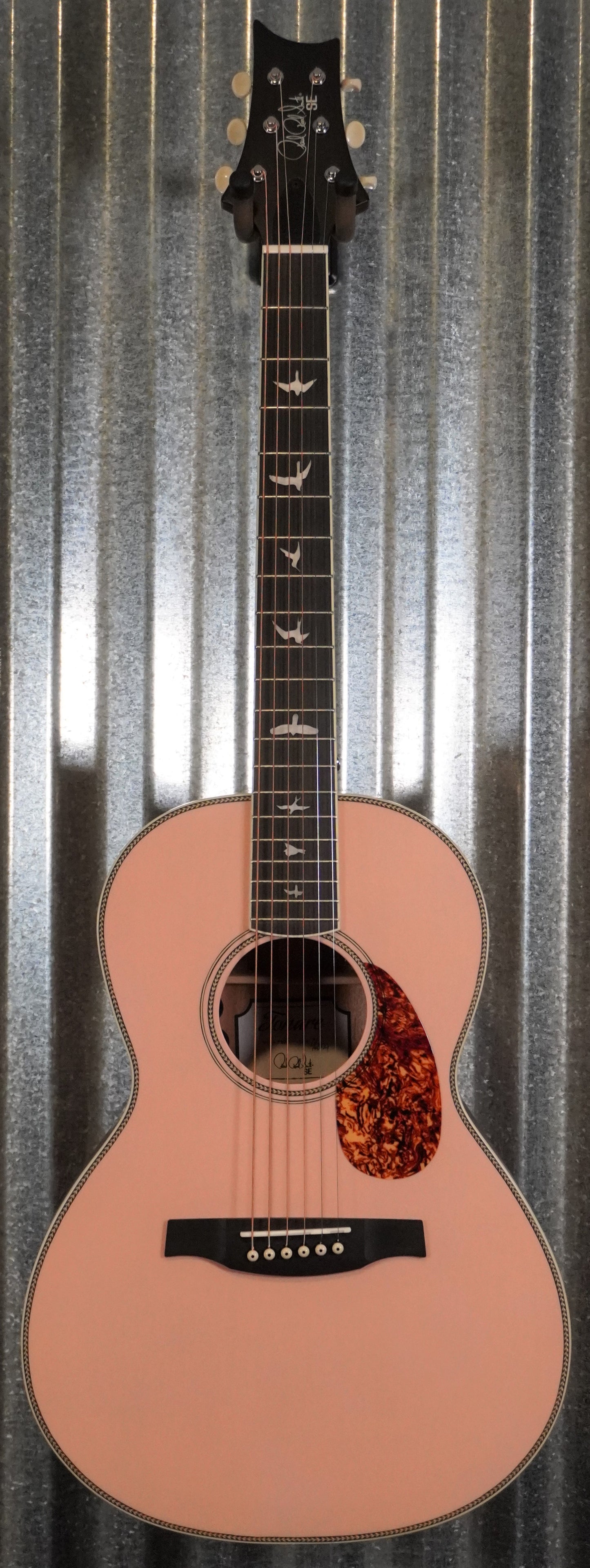 PRS Paul Reed Smith SE P20E LTD ED Acoustic Electric Parlor Lotus Pink Guitar & Bag #3002