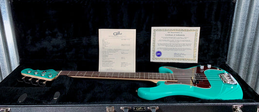 G&L USA Fullerton Custom LB100 Belair Green 4 String Bass & Case LB-100 #7365