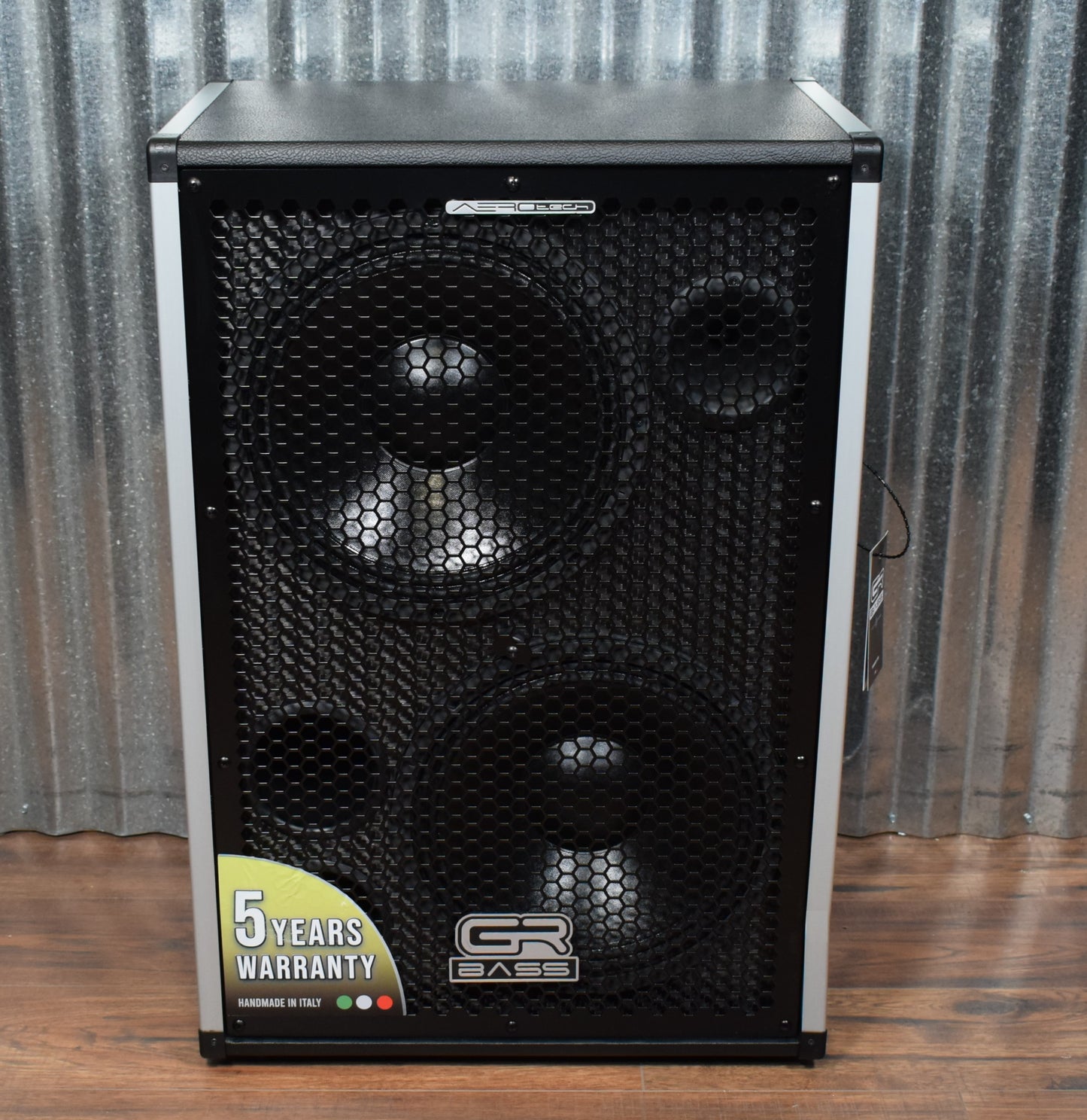 GR Bass AT212 2x12" AeroTech Carbon Fiber Featherweight Bass Amplifier Speaker Cabinet Black 4 Ohm