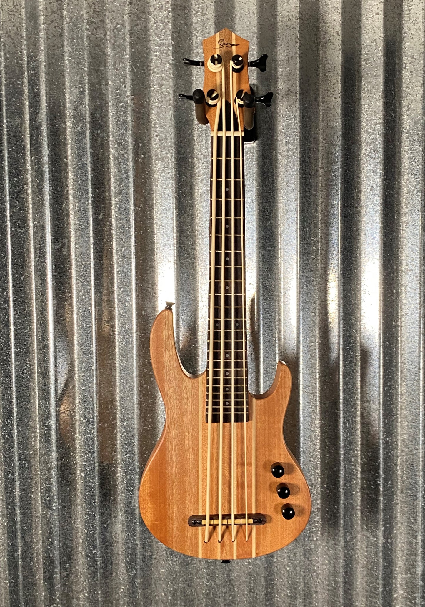 Smiger EUB-01M-NL Neck Through Electric Ukulele Bass Natural #0001