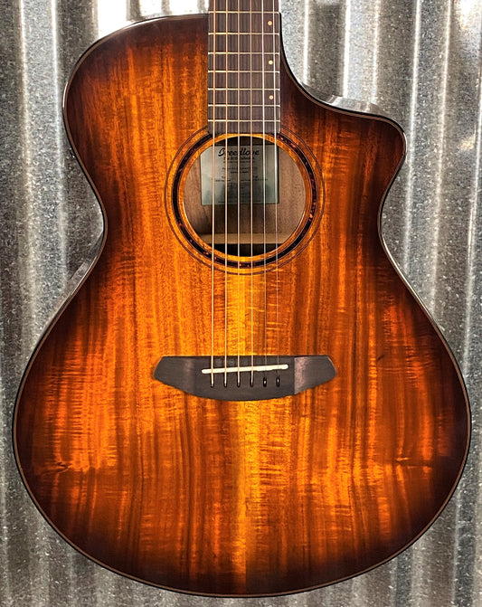Breedlove Pursuit Exotic S Concert Edgeburst CE Koa Acoustic Electric Guitar PSCN44CEKOKO #5507