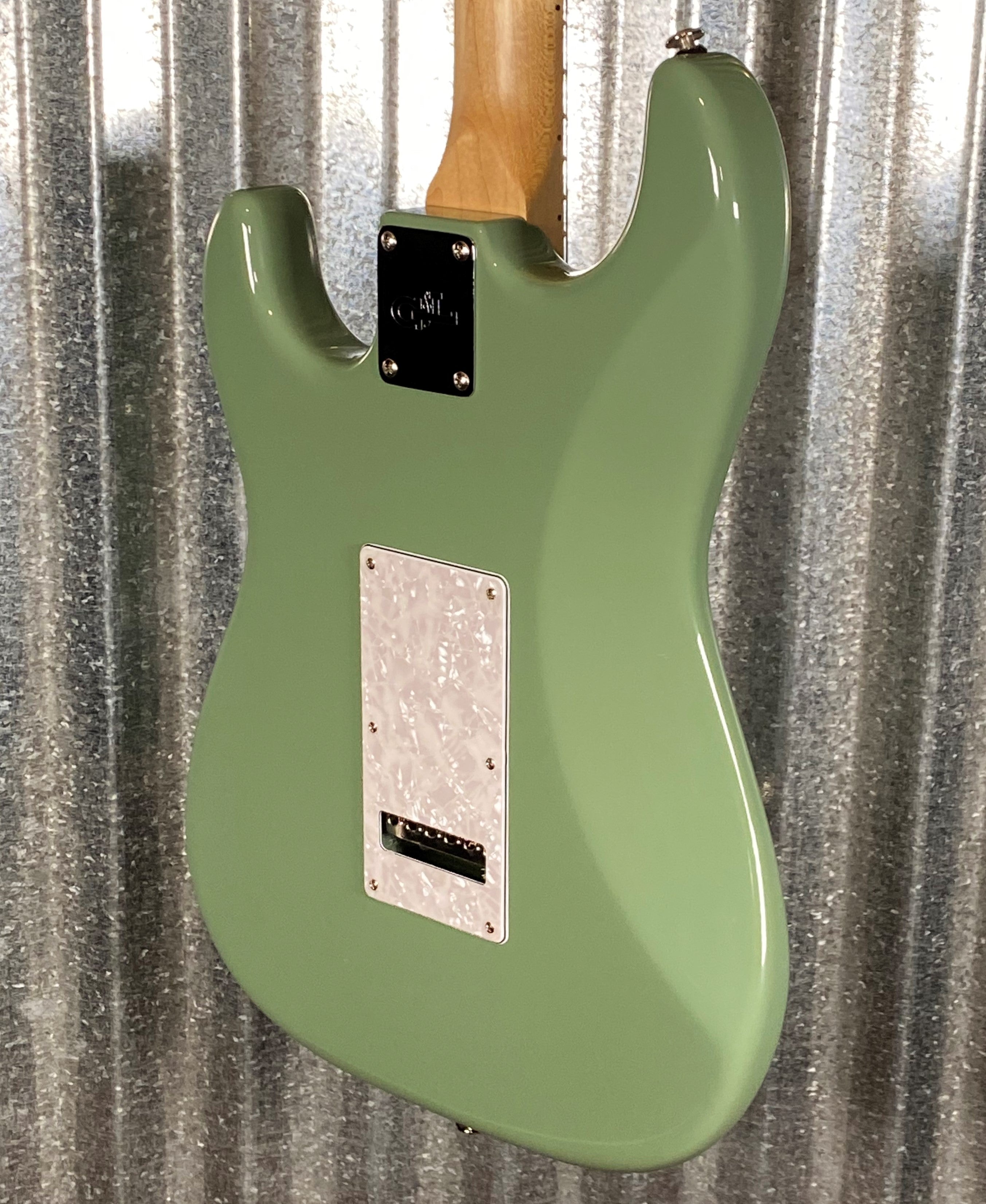 G&L USA 2022 Fullerton Deluxe Legacy HB Matcha Green Guitar & Bag #808