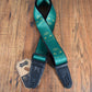 Levy's MPD2-113 2" Polyester Guitar Bass Strap Green & Mustard Scanned Skull