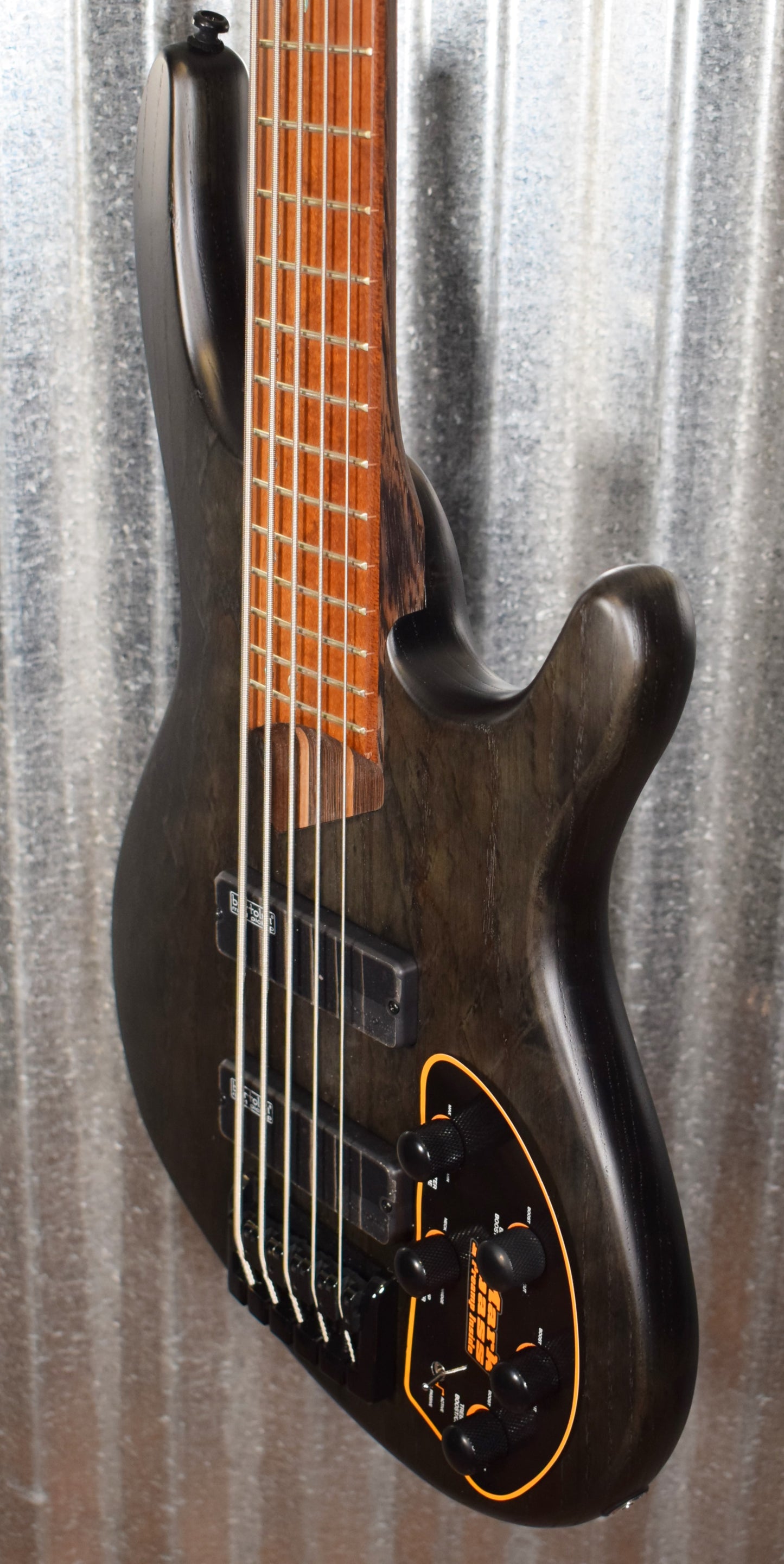 Cort Artisan B5 Plus AS RM 5 String Bass Roasted Neck Open Pore Trans Black #7619