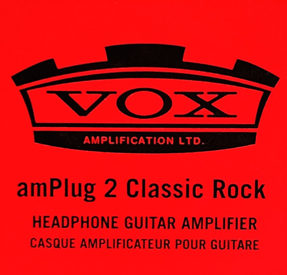 VOX amPlug CLASSIC ROCK G2 Plug In Guitar Practice Headphone