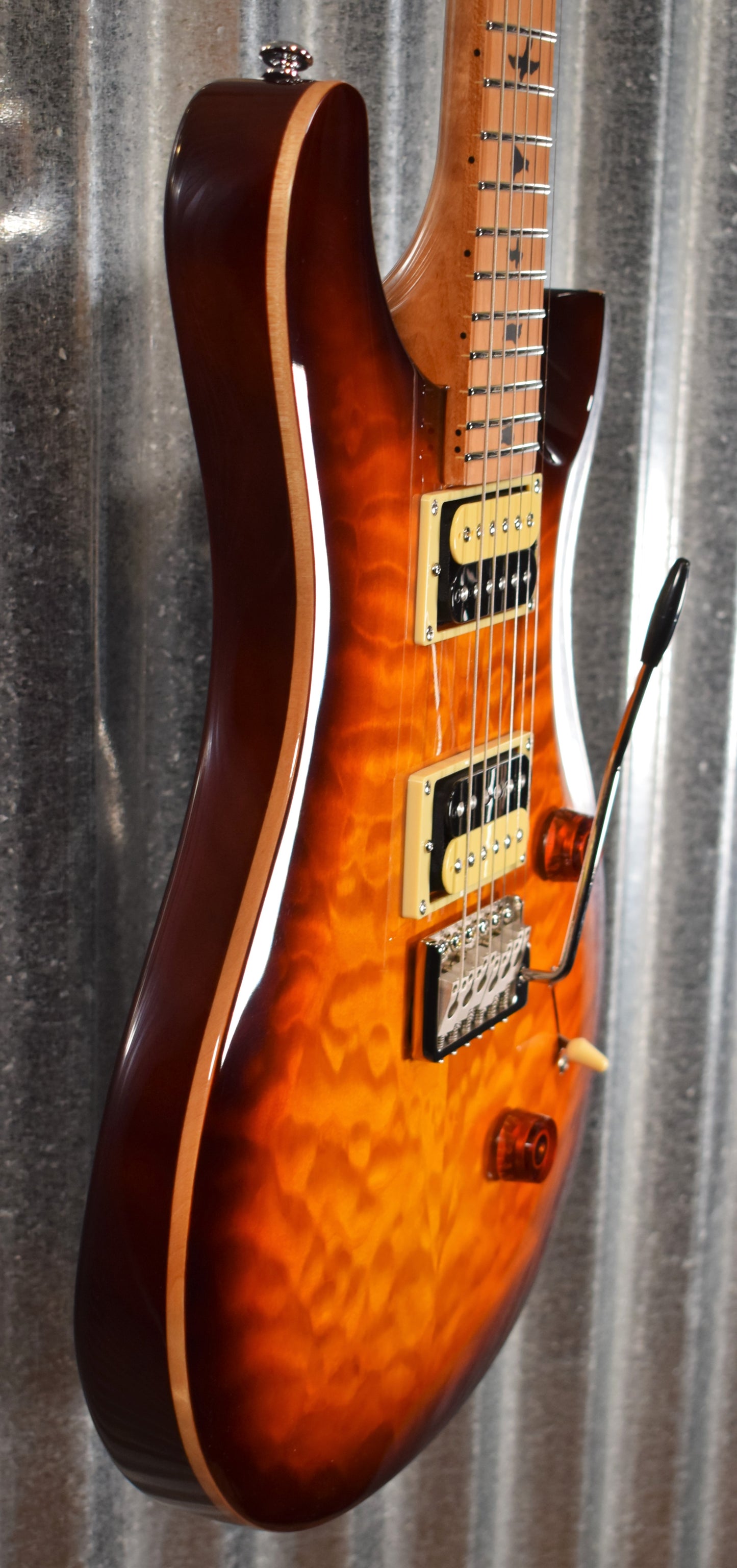 PRS Paul Reed Smith SE Custom 24 Roasted Maple Limited Tobacco Sunburst Guitar & Bag Demo #3182