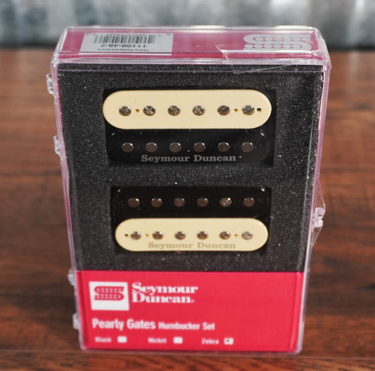 Seymour Duncan SH-PG1n & SH-PG1b Pearly Gates Neck & Bridge Humbucker Guitar Pickup Set Zebra