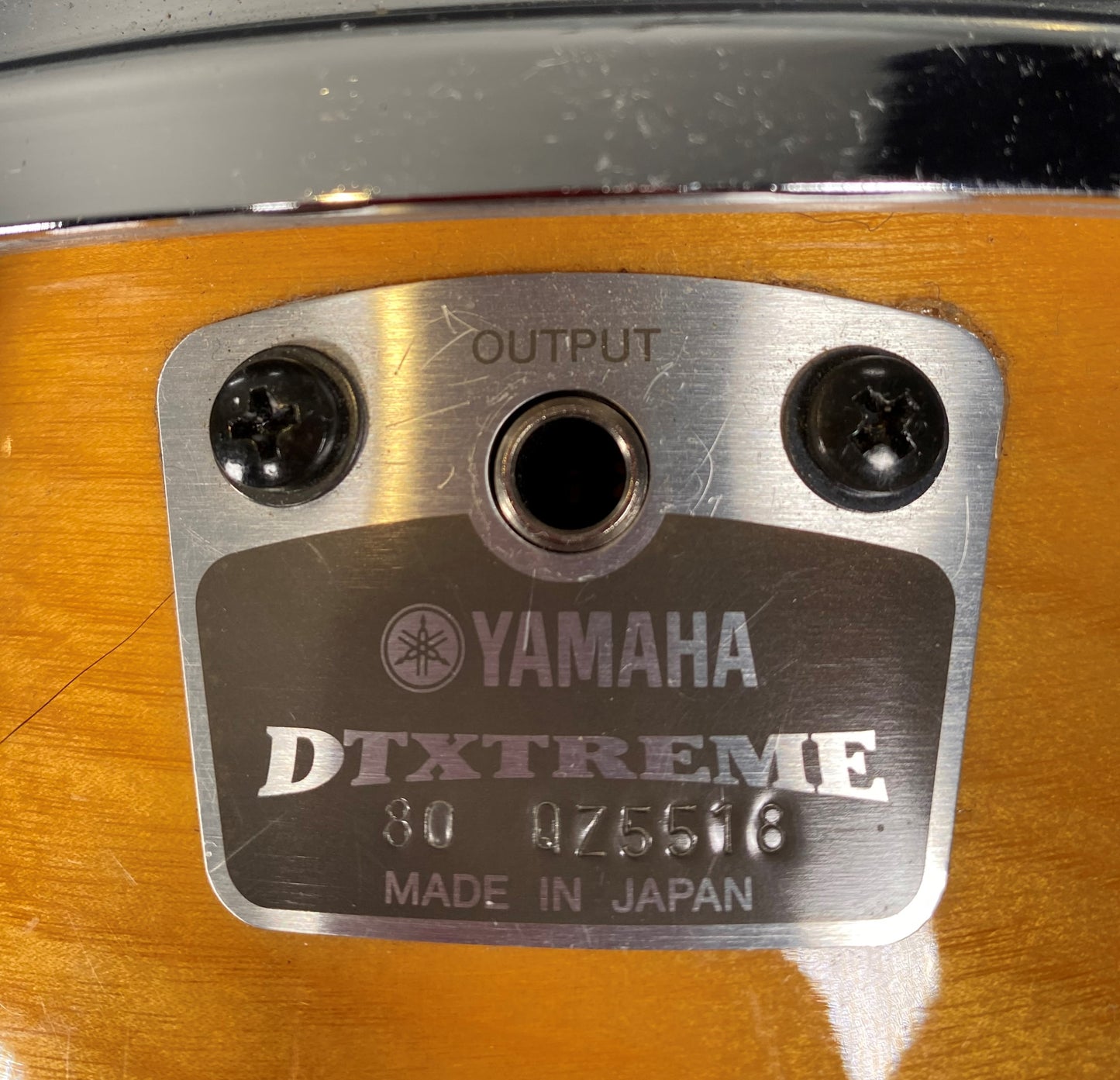 Yamaha DTEXTREME RHP80 8" Electronic Tom Drum Trigger Pad With Birch Wood Shell & Mounting Hardware Used