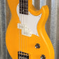 Reverend Guitars Mike Watt Signature Wattplower Satin Yellow 4 String Short Scale Bass & Case Blem #0829