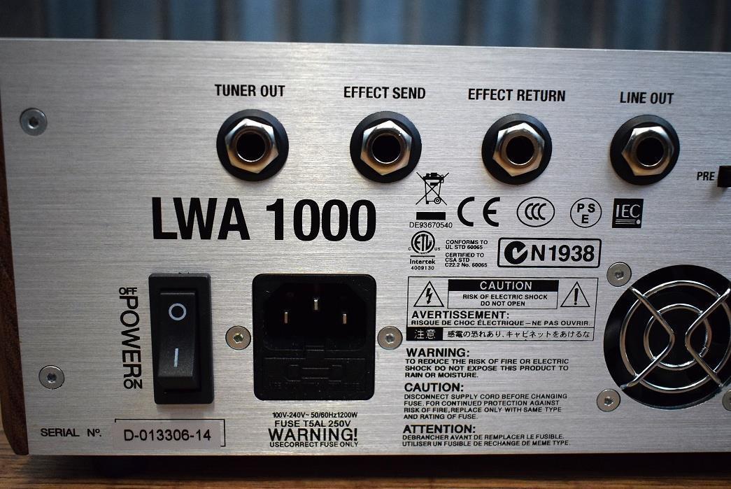 Warwick LWA 1000 Watt 2 Channel Bass Amplifier Head LWA1000 Silver B Stock