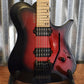Kiesel Guitars Z6X Zeus Blood Red Blackburst Headless Guitar & Bag #7123 Used