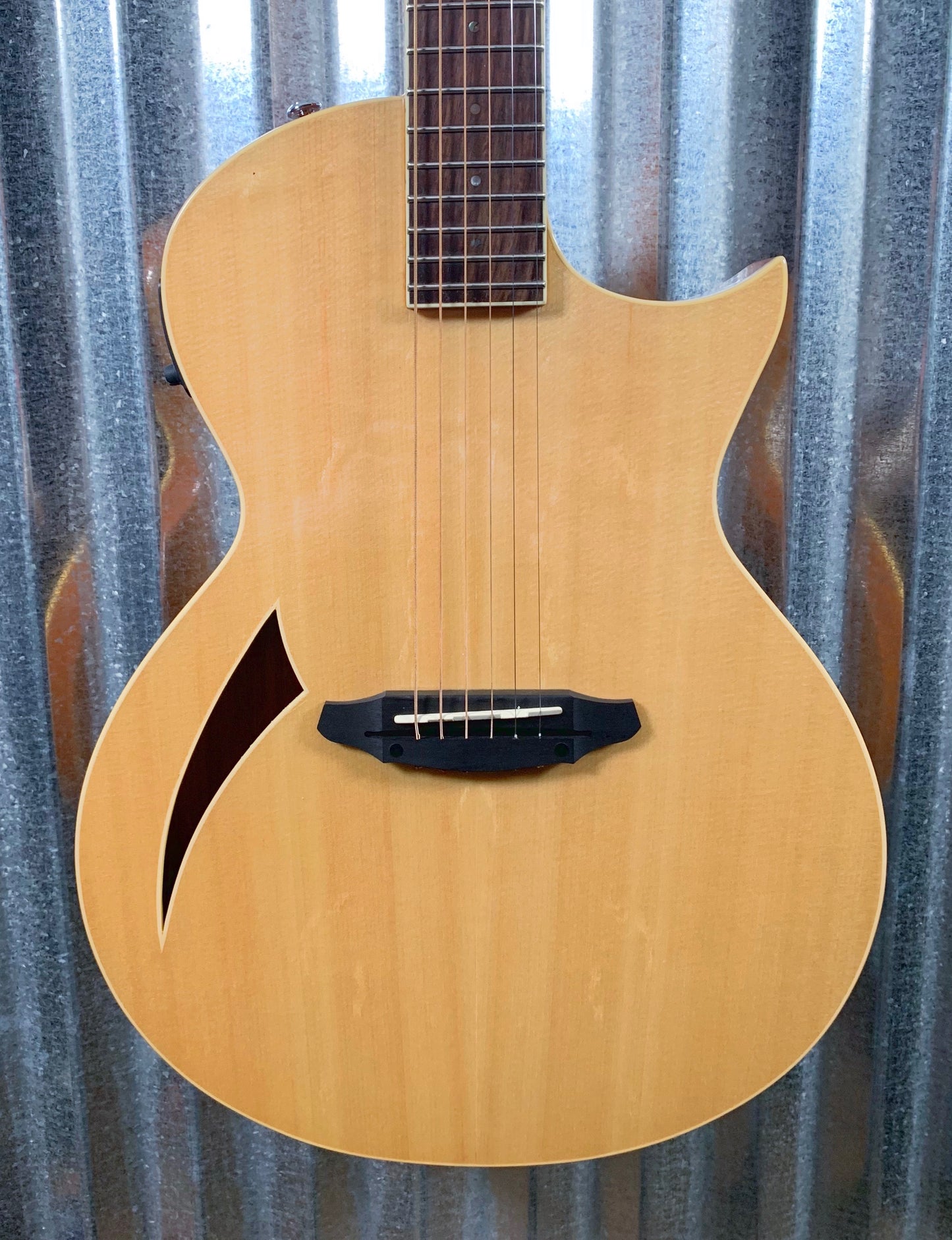 ESP LTD TL-6 Natural Thin Acoustic Electric Guitar & Bag LT6NAT #0964 Demo