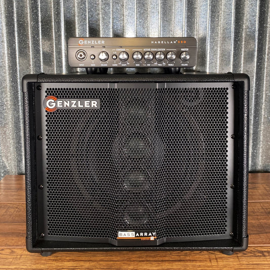 Genzler MG350-BA10-COMBO-S2 Magellan MG-350 Bass Amplifier & BA10-2 S2 Cabinet + Cradle Bundle