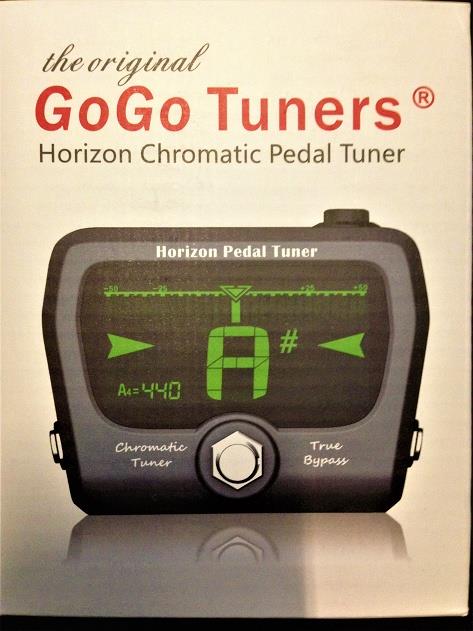 GOGO Tuners Horizon Big Screen Chromatic Guitar Tuner Pedal Black