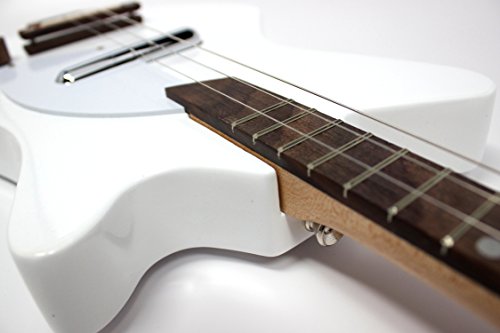 Loog DIY White 3 String Electric Guitar Kit Strap & Instructional Book Free APP