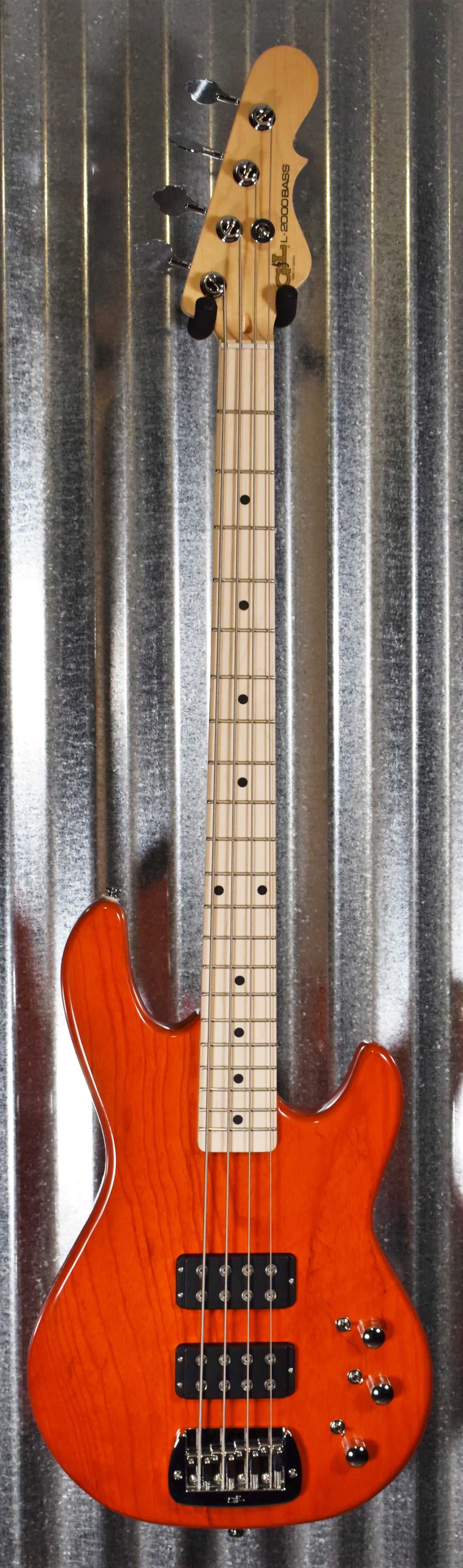G&L Tribute L-2000 Clear Orange 4 String Bass L2000 #2966