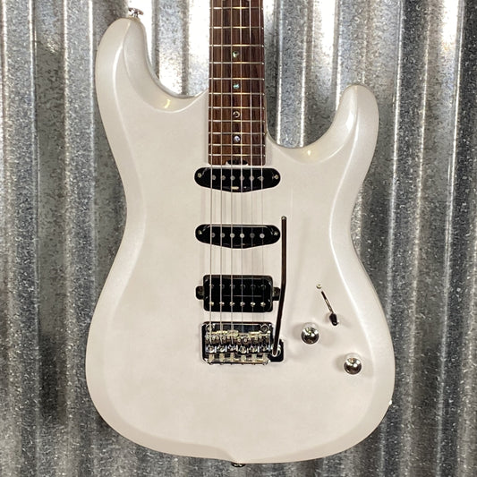 Musi Capricorn Fusion HSS Superstrat Pearl White Guitar #0190 Used