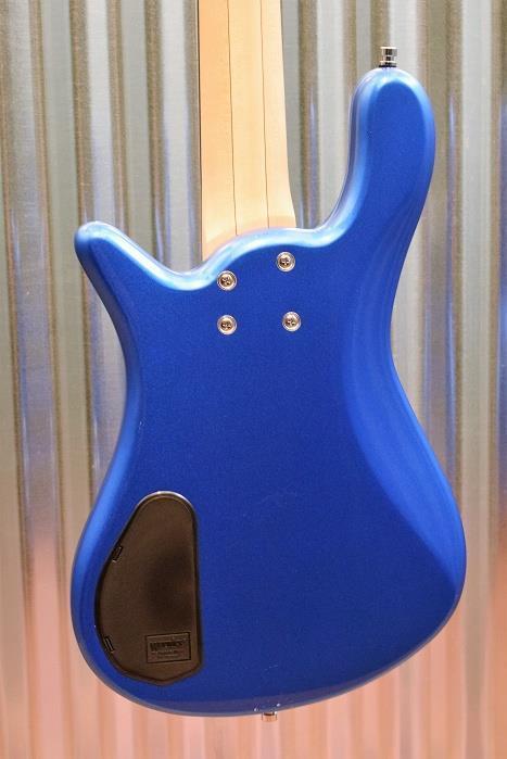 Warwick Rockbass Streamer LX 5 String Fretless Bass Metallic Blue & Case #5114