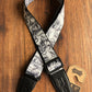 Levy's MPD2-048 2" Adjustable Print Poly Guitar & Bass Strap Skulls White