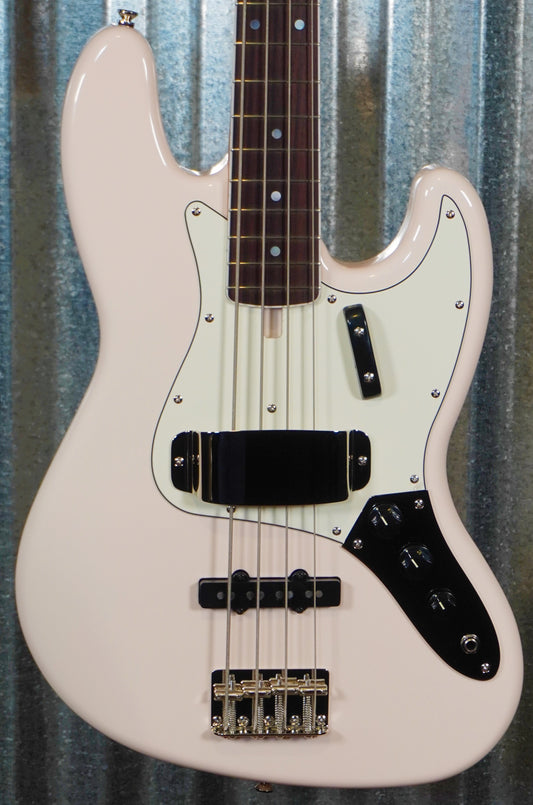 Modern Vintage MVJ4-66 60's Vintage 4 String Jazz Bass Shell Pink & Bag #1240