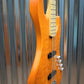 ESP Japan E-II J-4 Quilt Maple Amber 4 String Jazz Bass Seymour Duncan & Case