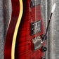 Hamer Archtop Flame Dark Cherry Wilkinson Tremolo Guitar SATFW-DCB #1099