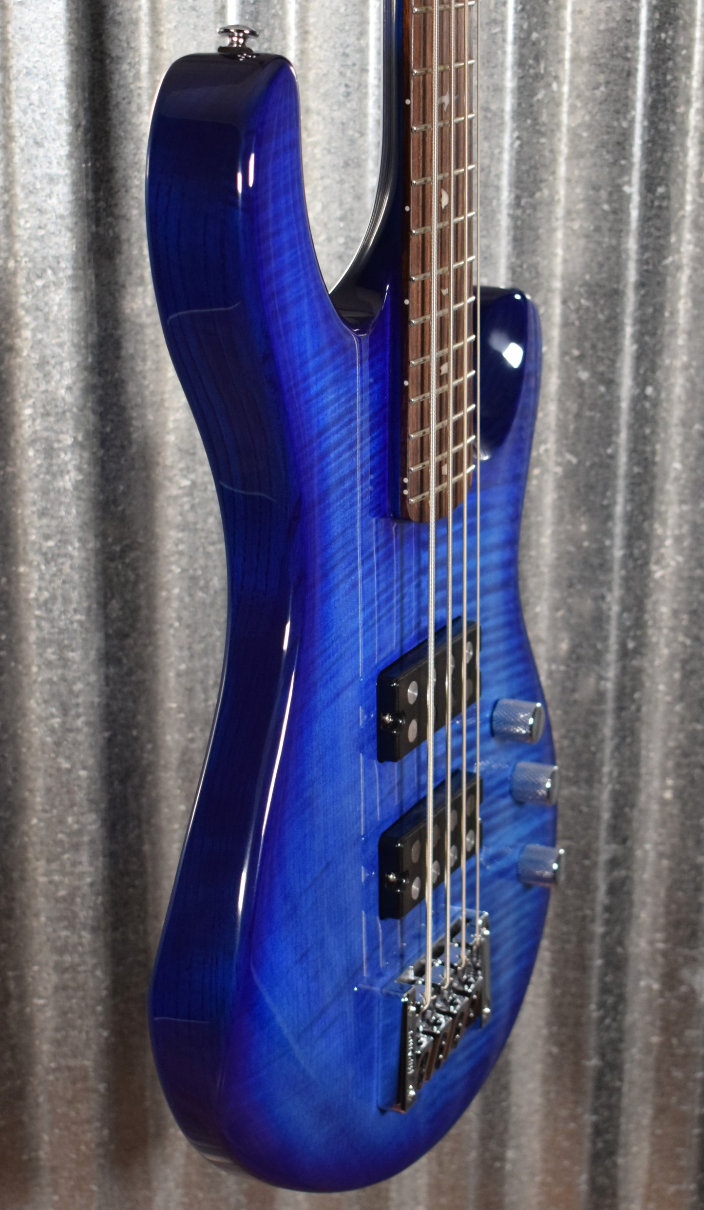 PRS Paul Reed Smith SE Kingfisher 4 String Bass Faded Blue Wrap & Bag #0052