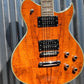 Washburn WIDLXSPLTD Spalted Maple Original Idol Guitar Trans Brown & Bag #176