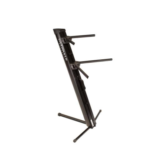 Ultimate Support AX-48 Pro Black APEX Series Two-tier Portable Column Keyboard Stand