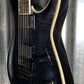 ESP LTD MH-1000 Evertune Flame Top See Through Black EMG Guitar & Case #712