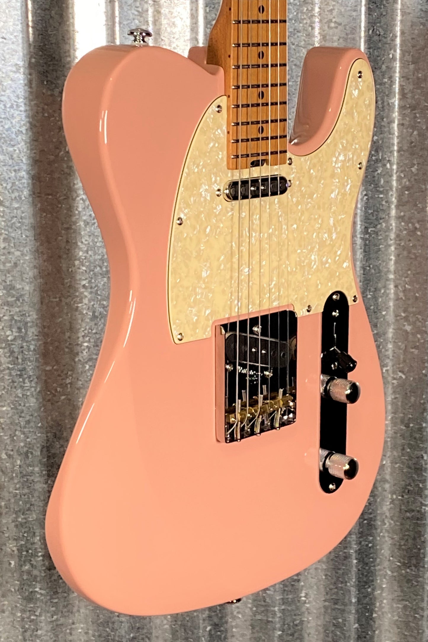 Musi Virgo Classic Telecaster Shell Pink Guitar #5044 Used