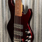 G&L USA CLF L-2500 S750 Ruby Red Metallic 5 String Bass & Case #1323