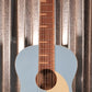 Ortega RGA-SKY Gaucho Acoustic Nylon String Parlor Sky Blue Guitar & Bag #0100