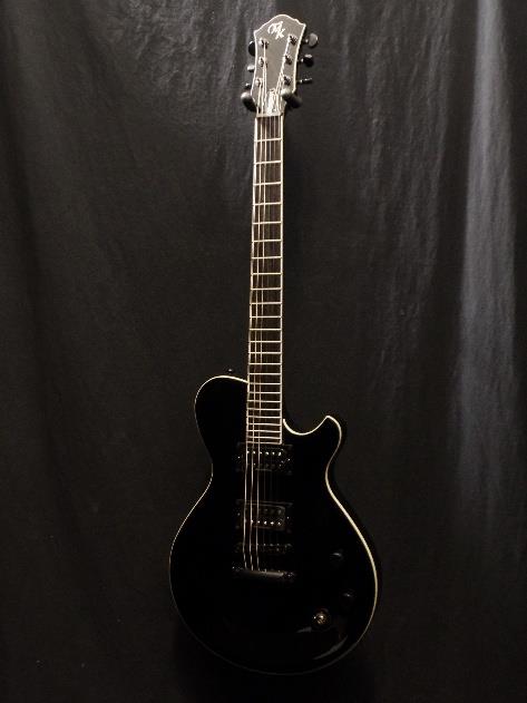 Michael Kelly MKPMBLK Patriot Magnum Electric Guitar Black Blem #0700