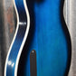 Supro USA 2052ABB7 Clermont Thinline Semi Hollow Trans Blueburst Bigsby Guitar & Case Demo #0095