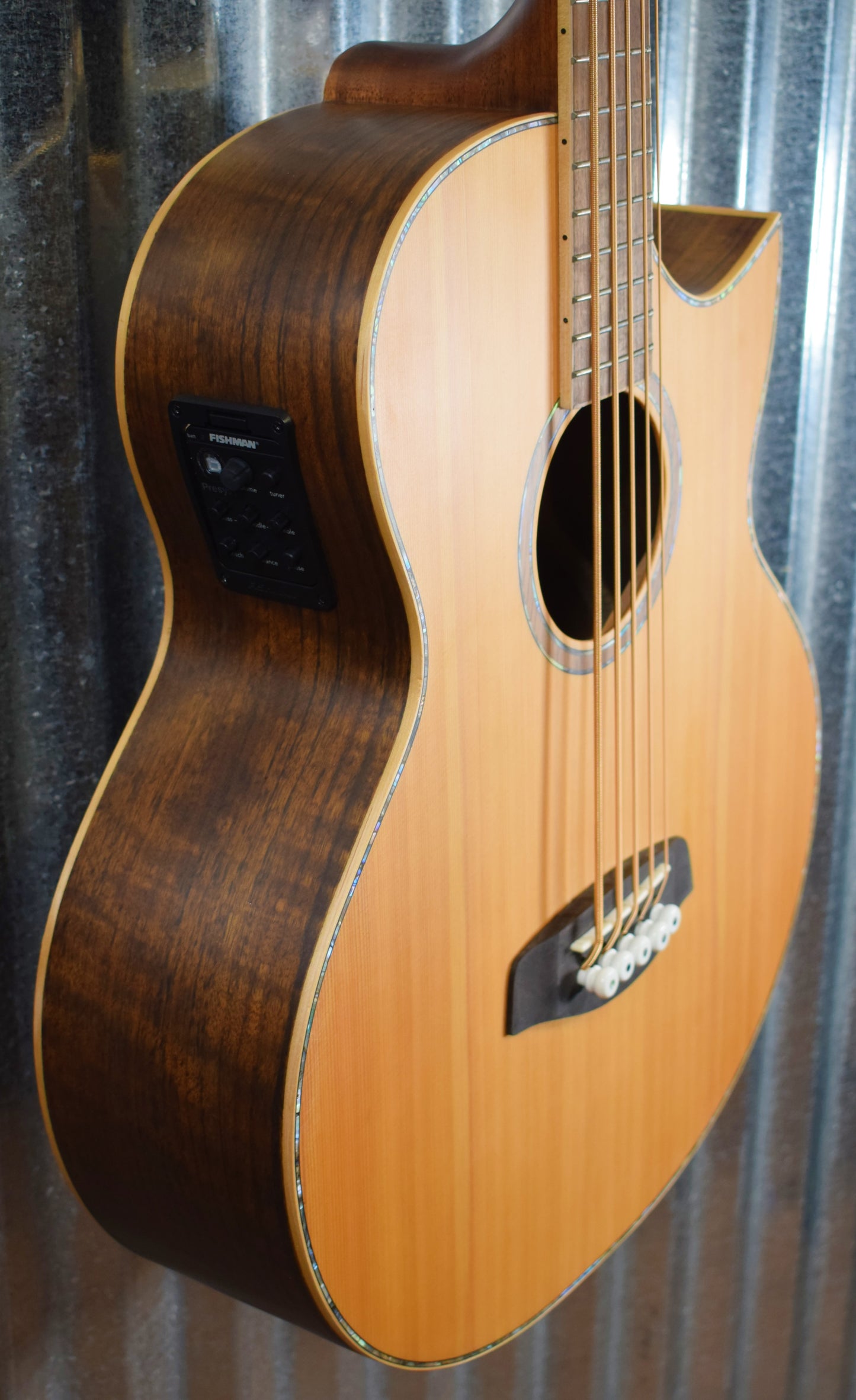 Ortega Guitars Deep Series 2 D2-5 Five String Acoustic Electric Bass & Bag #7055