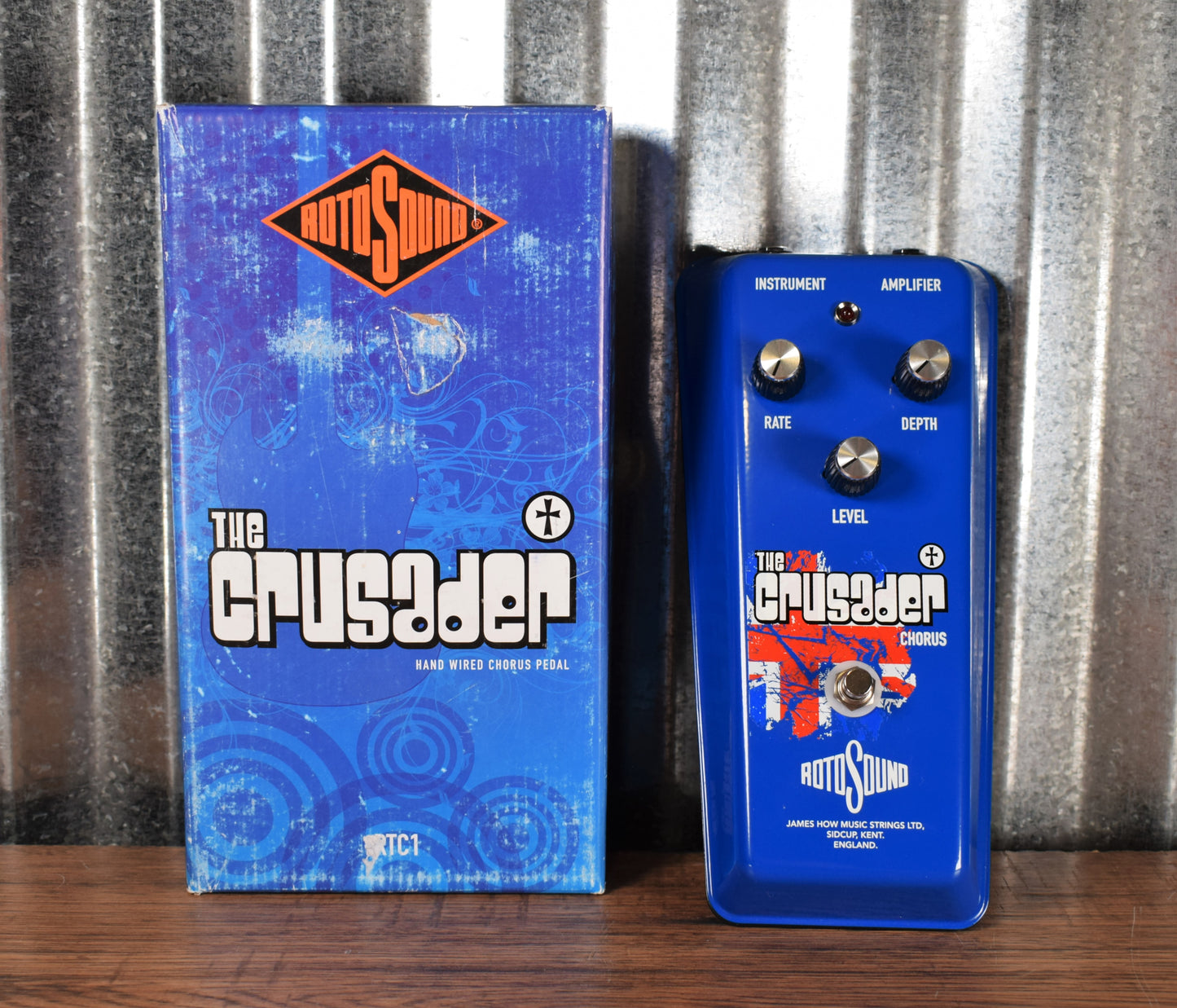 Rotosound The Crusader RTC1 Chorus Hand Built Vintage Style Guitar Effect Pedal Non Functioning