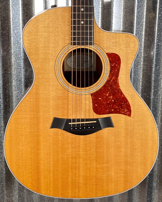 Taylor 214CE Grand Auditorium Natural Acoustic Electric Guitar & Case #4423 Used
