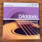 D'Addario EJ26 Phosphor Bronze Custom Light Acoustic Guitar Strings 11-52 3 Pack