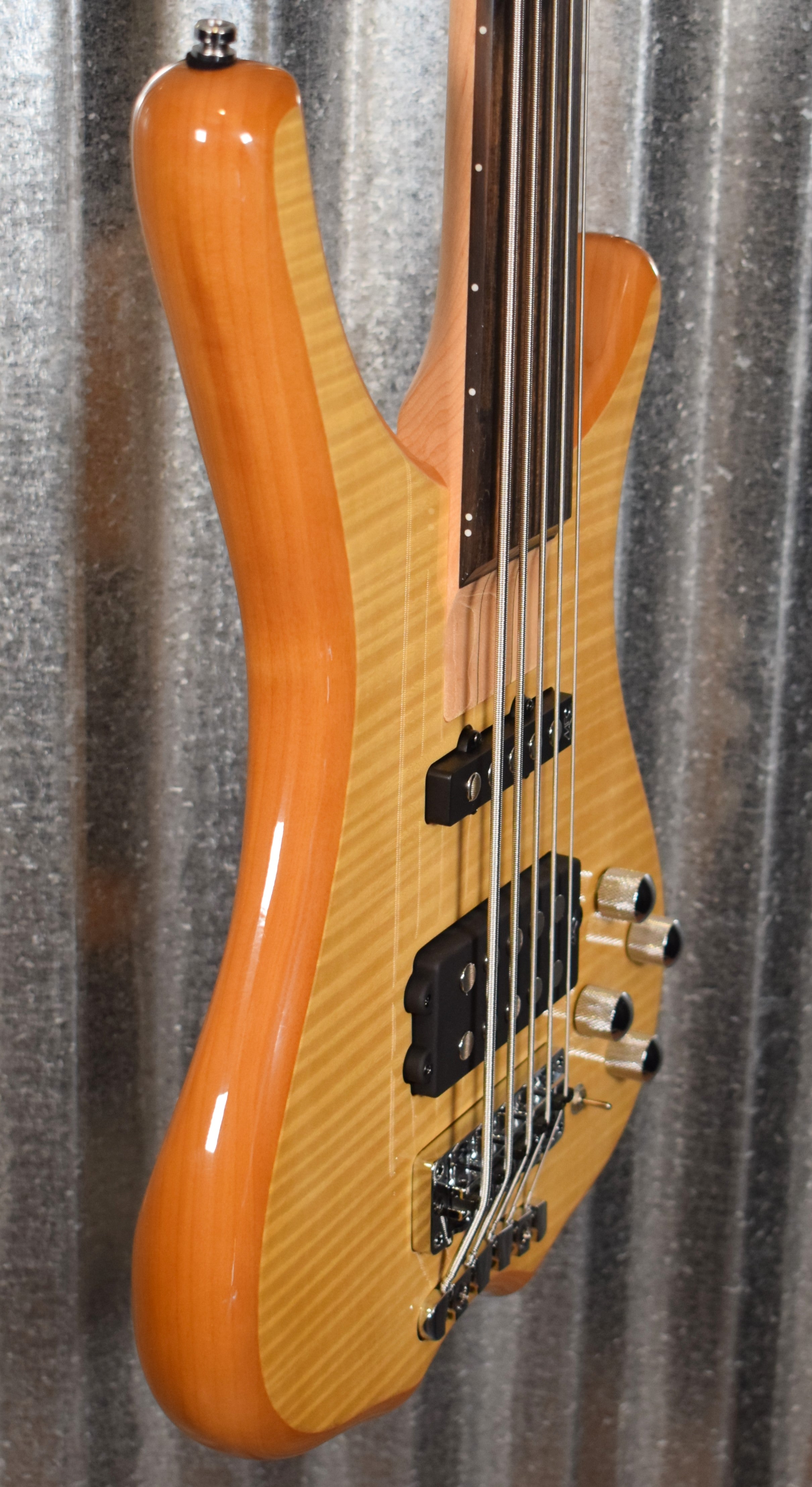 Warwick Rockbass Infinity 5 String Natural Fretless Bass & Bag