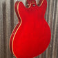 Hagstrom VIKB-WCT Viking 4 String Semi Hollow Short Scale Bass Wild Cherry Transparent #0622