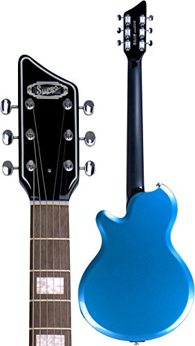 Supro Island Series 2020BM Westbury Blue Metallic Guitar & Case #288