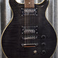 Hamer XT Series Archtop Flame Trans Black Double Cut Guitar SATF-TBK #0863